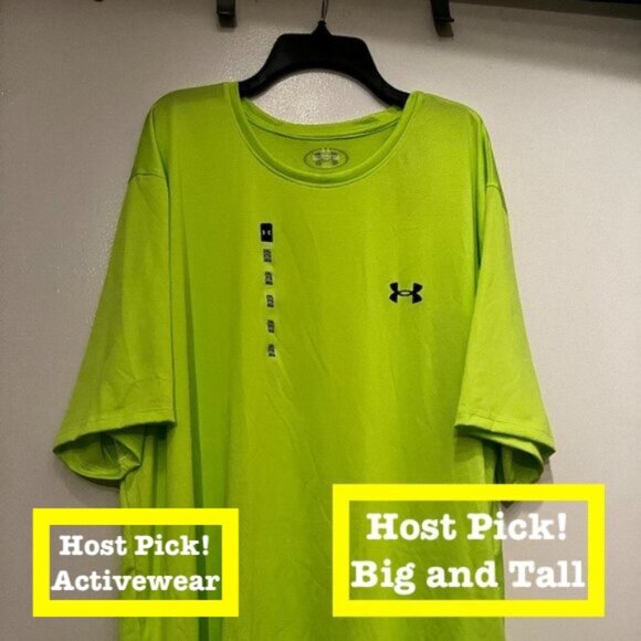 Under Armour Men's NWT bright green active loose-fitting active tee (nwt / 2XL) - Picture 1 of 11